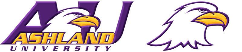 Ashland University Eagles Custom Designed Grosgrain Ribbon - product image