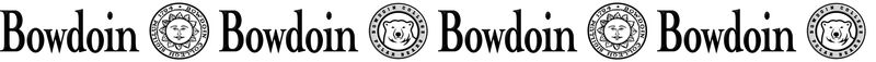 Bowdoin College Polar Bears Custom Designed Grosgrain Ribbon - product image