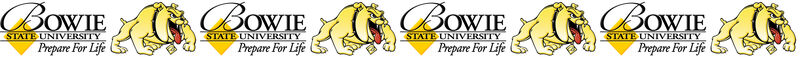 Bowie State University Bulldogs Custom Designed Grosgrain Ribbon - product image