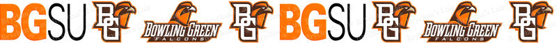 Bowling Green University Falcons No1 Custom Designed Grosgrain Ribbon - product image