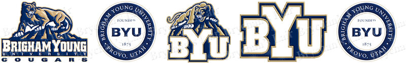 Brigham Young University Cougars Custom Designed Grosgrain Ribbon - product image