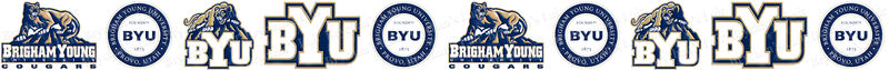 Brigham Young University Cougars Custom Designed Grosgrain Ribbon - product image