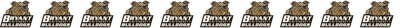 Bryant University Bulldogs Custom Designed Grosgrain Ribbon - product image