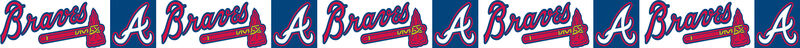 Atlanta Braves Grosgrain Ribbon Custom Printed by the Yard - product image