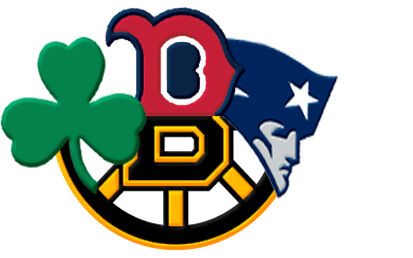 Boston Sports Collage ver. No1 - Sox - Bruins - Patriots - Celtics Grosgrain Ribbon Custom Printed by the Yard - product image