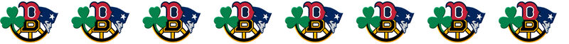 Boston Sports Collage ver. No1 - Sox - Bruins - Patriots - Celtics Grosgrain Ribbon Custom Printed by the Yard - product image
