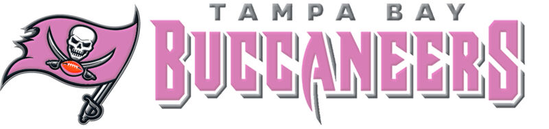 Tampa Bay Buccaneers - PINK - ver. No3 Grosgrain Ribbon Custom Printed by the Yard - product image