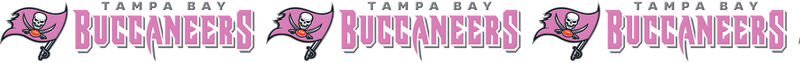 Tampa Bay Buccaneers - PINK - ver. No3 Grosgrain Ribbon Custom Printed by the Yard - product image