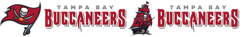 Tampa Bay Buccaneers ver. No2 Grosgrain Ribbon Custom Printed by the Yard - product image