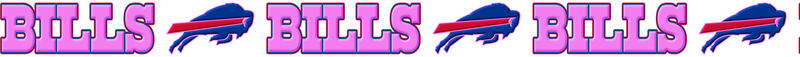 Buffalo Bills - PINK - Grosgrain Ribbon Custom Printed by the Yard - product image