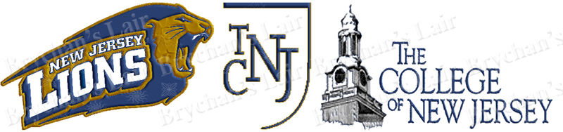 College of New Jersey NJ Lions Custom Designed Grosgrain Ribbon Printed by the Yard - product image