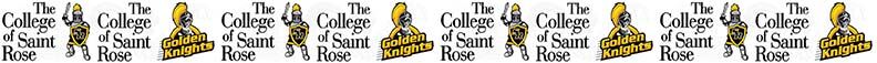 College of Saint Rose Albany Custom Designed Grosgrain Ribbon Printed by the Yard - product image