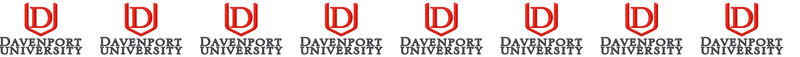 Davenport University Panthers ver. No2 Custom Designed Grosgrain Ribbon Printed by the Yard - product image