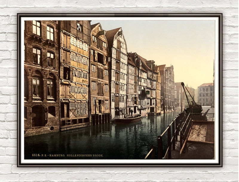 Vintage Photo of Hamburg, Germany 1895 - product images