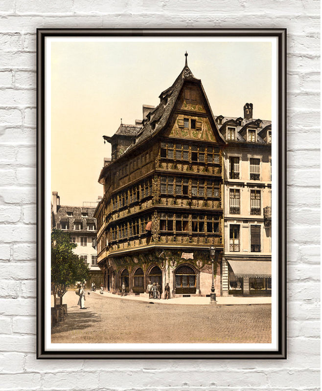 Vintage Photo of Strasbourg, Alsace 1895 - product images