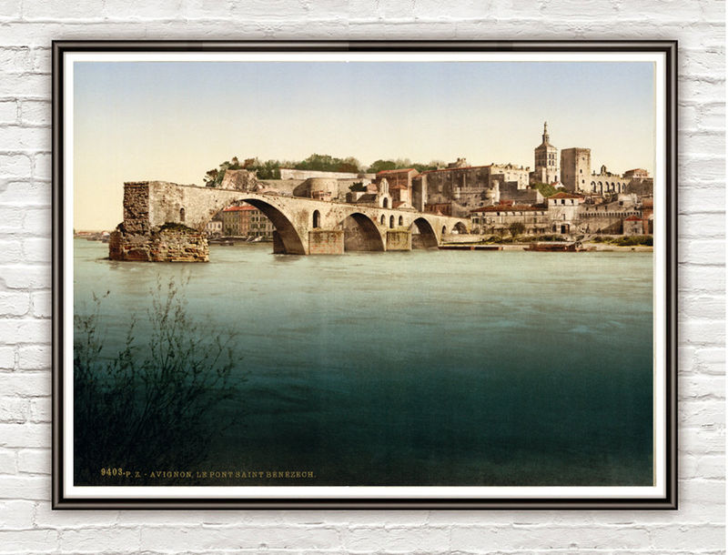 Vintage Photo of Avignon France 1898 - product images