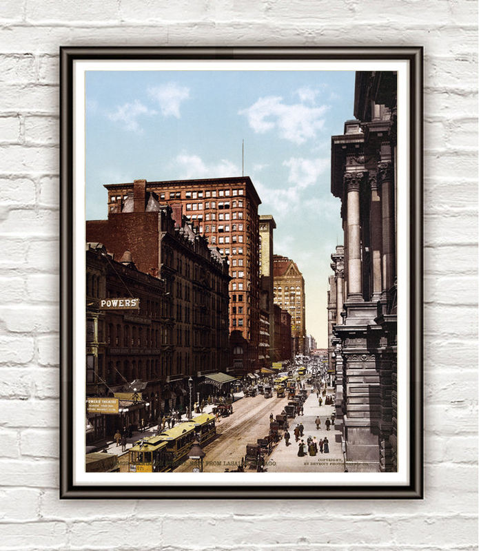 Vintage Photo of Chicago, Lasalle Street 1900 - product images