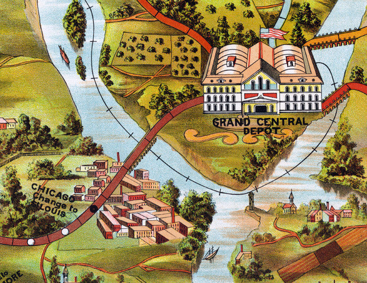 Vintage Board Game Road To Washington 1884 VINTAGE MAPS AND PRINTS