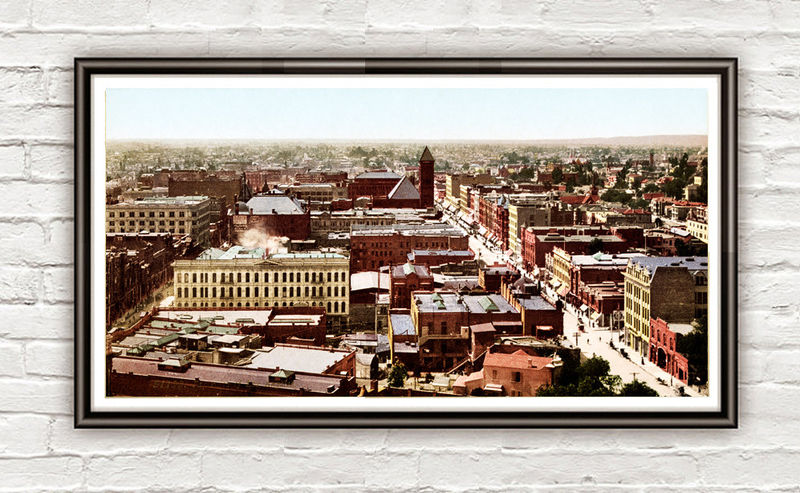Vintage Los Angeles Downtown Photo 1900 - product images