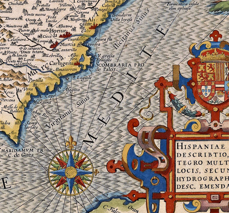 Old Map of Spain 1613 Vintage Map Wall Map Print - VINTAGE MAPS AND PRINTS