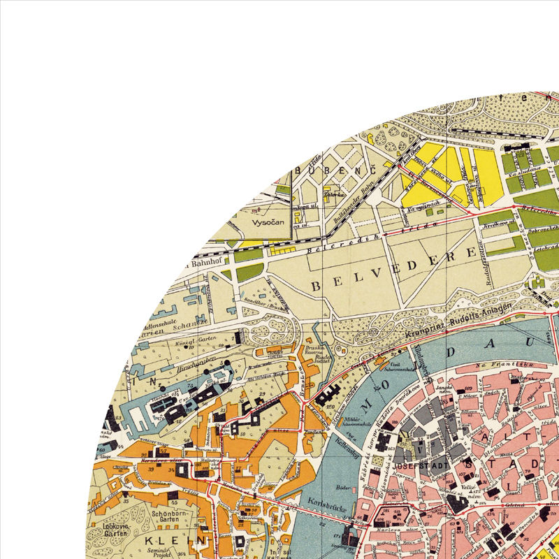 PRAGUE - city poster - city map poster print - VINTAGE MAPS AND PRINTS