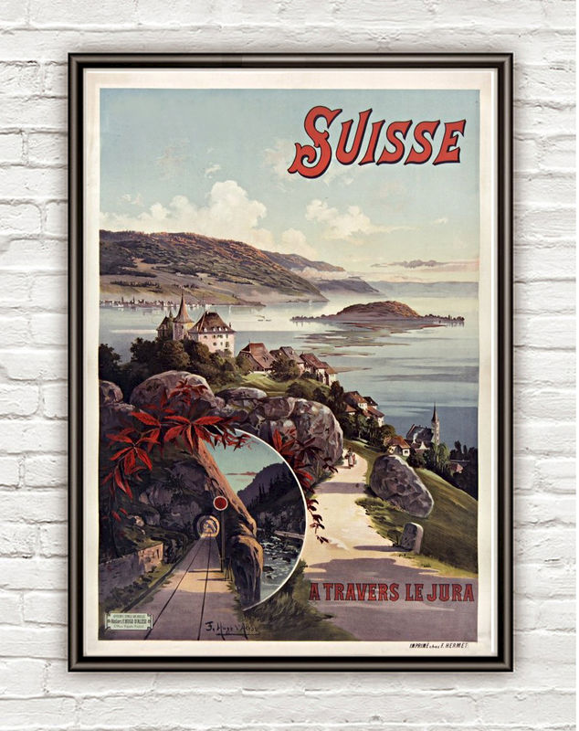 Vintage Poster of Switzerland Suisse, 1897 - product images