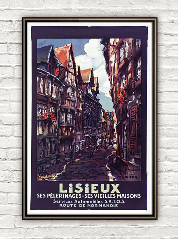 Vintage Poster Lisieux France , 1923 - product images