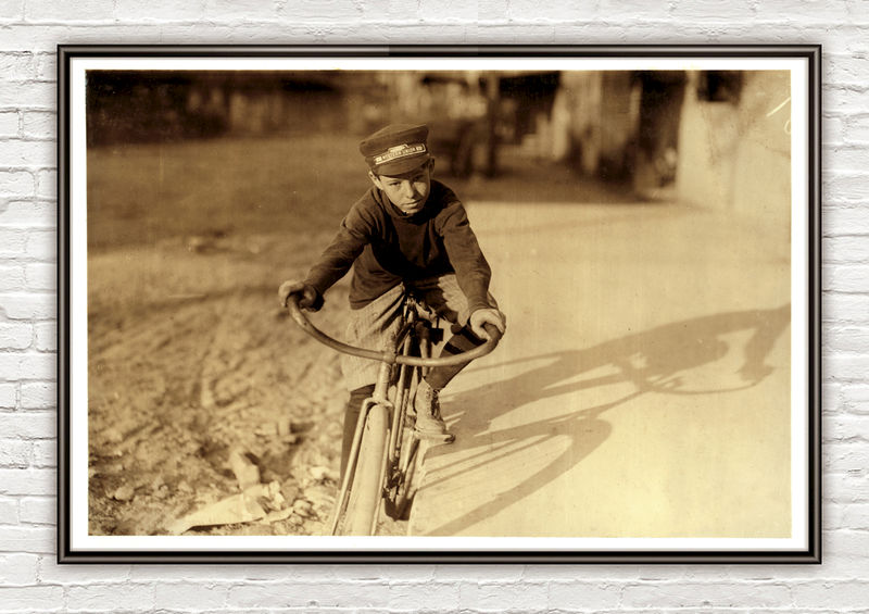 Lewis Hine, 14 years old, Western Union messenger, Houston, Texas - product images