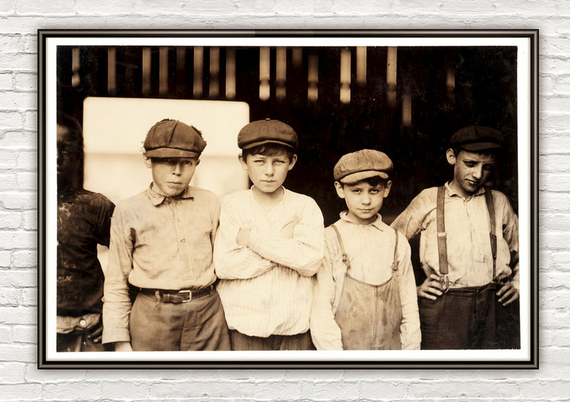 Lewis Hine Youngsters on day shift, Alexandria, Virginia, 1911 - product images
