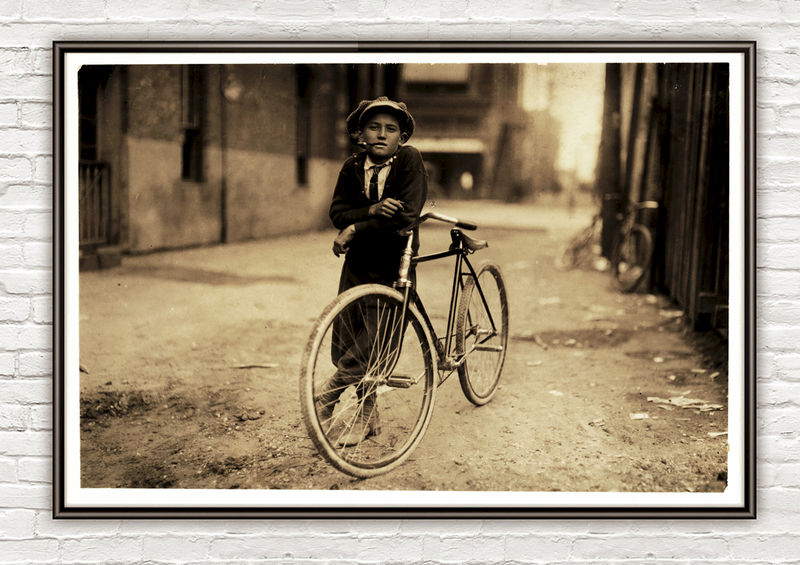 Lewis Hine Messenger boy Texas, 1913 - product images