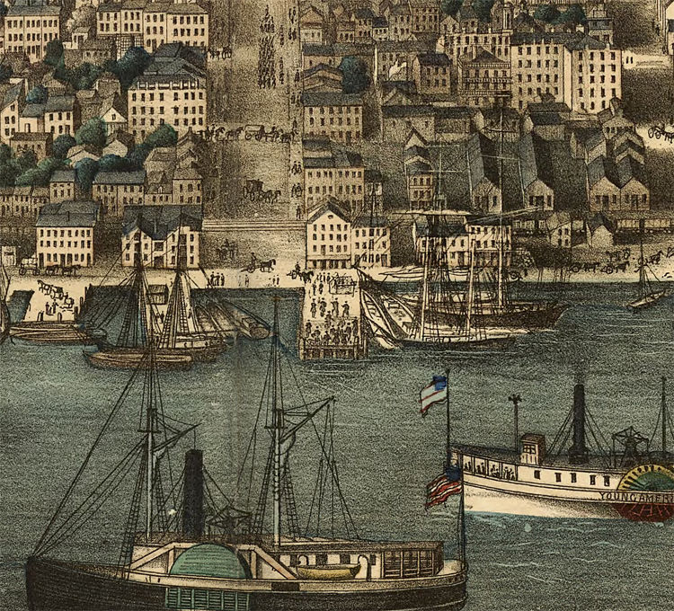 Old Map of Alexandria Virginia 1863 Vintage Map Wall Map Print