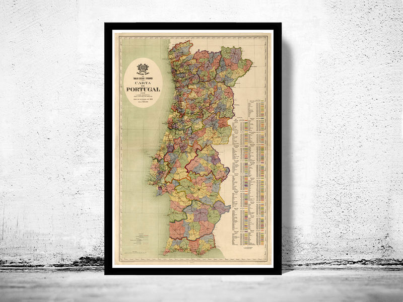 Unknown - Original Portugal 'Galo de Barcelos' vintage travel poster. at