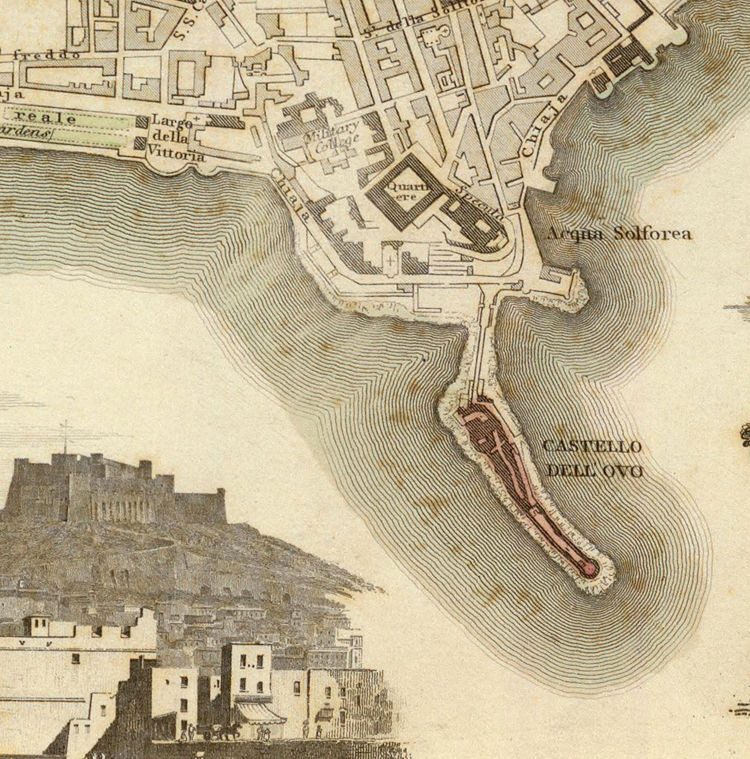 Old Map of Napoli Naples 1835 Vintage Map Wall Map Print VINTAGE MAPS AND PRINTS