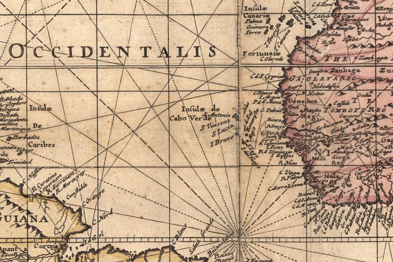 old world map antique 1676 vintage maps and prints old world chart