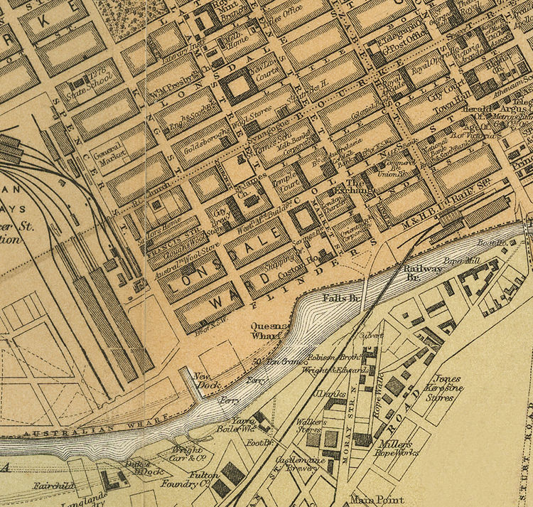 Old Map of Melbourne 1879 Australia Vintage Map Wall Map Print VINTAGE MAPS AND PRINTS