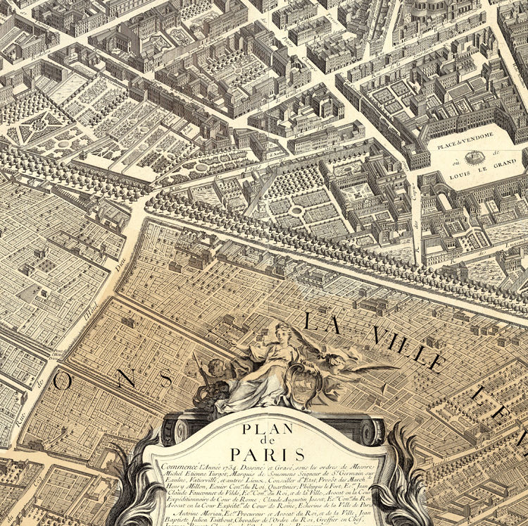 古地図 PLAN de PARIS Turgot Turgot map of Paris - Wikipedia