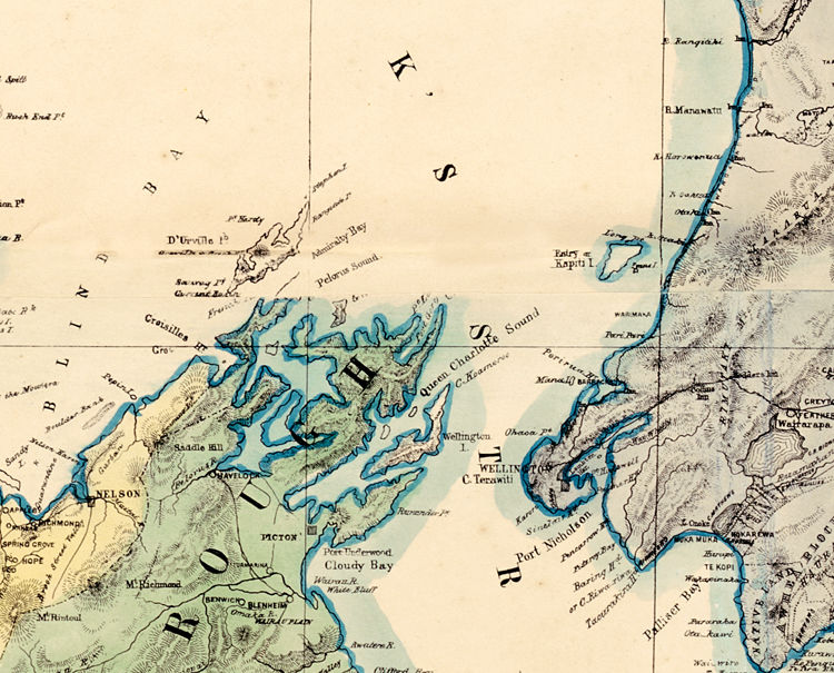 Old Topo Maps Nz Old Map Of New Zealand 1869 - Vintage Maps And Prints