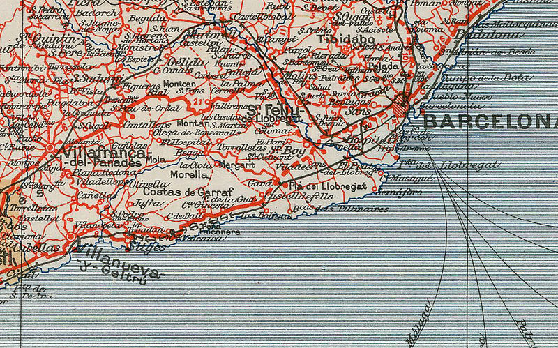 Old Map of Cataluña Catalunya 1925 Old Catalonia map Vintage Map Wall ...