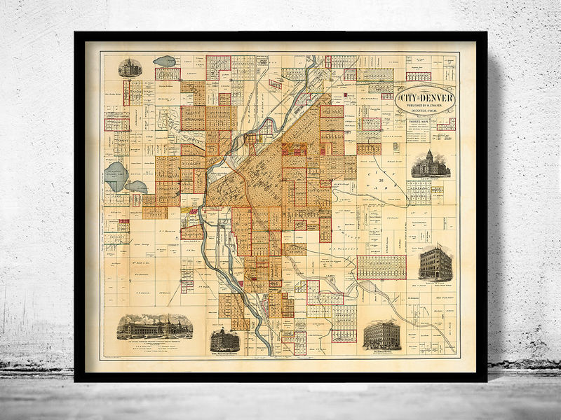OLD CITY MAPS Collection VINTAGE MAPS AND PRINTS