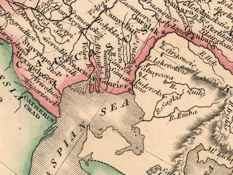 Old Map of Russia Russian Empire 1808 Soviet Union VINTAGE MAPS AND