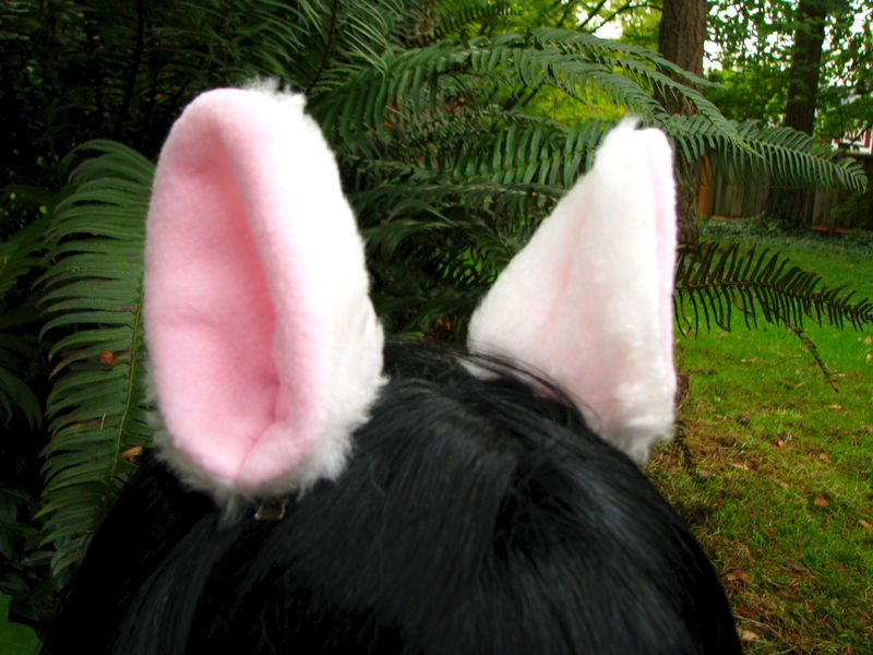 Cat Ear Clips White Cream Kitty Cat Animal Hair Clips Ningen Headwear