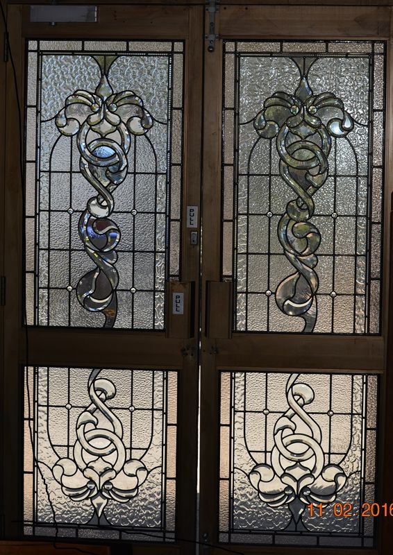 1 x Custom Front Entry Bevelled Leadlight Door Panels - TSG Artists in Glass : leadlight door - Pezcame.Com