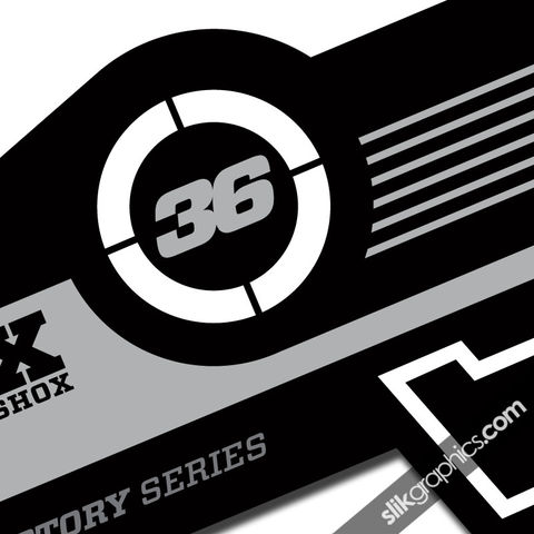 Fox,36,Factory,Style,Decal,Kit,-,Black,Forks,Fox 36, fork decals, stickers
