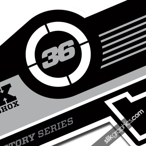 Fox,36,Factory,Style,Decal,Kit,-,White,Forks,Fox 36, fork decals, stickers