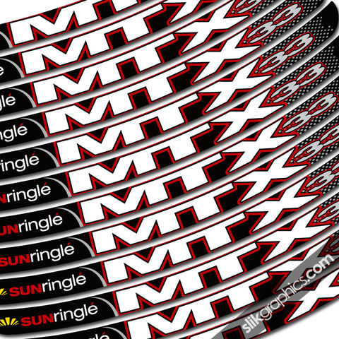 Sun,Ringle,MTX,33,Style,Rim,Decals,-,Black,Rims,Sun Ringle, MTX 33, rim decals