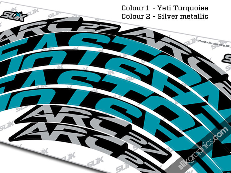 Easton ARC 27 Style Rim Decals Slik Graphics