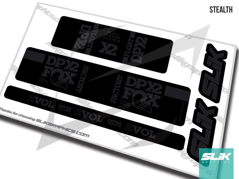 Fox DPX2 2018 Style Shock Decals Slik Graphics