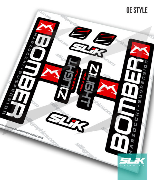 Brand New Custom Da Bomb logo white glossy lamination stickers decals kit
