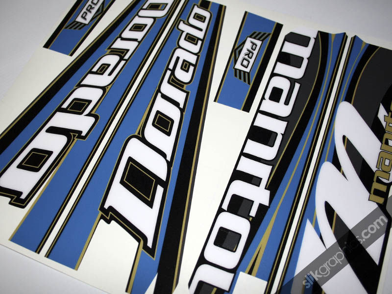 Manitou Dorado custom gold decals
