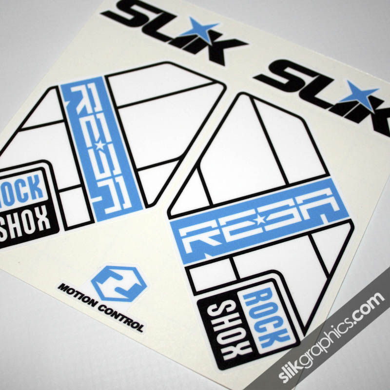 Rockshox Reba 2012 Style Decals - White Forks - product images  of 
